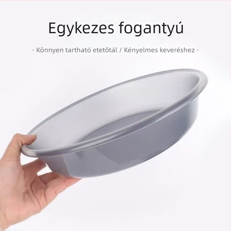 Horgászathoz készült négy részes etetőanyag-keverő készlet, tapadásmentes keverőtál, összecsukható keverődoboz és etetőedény.