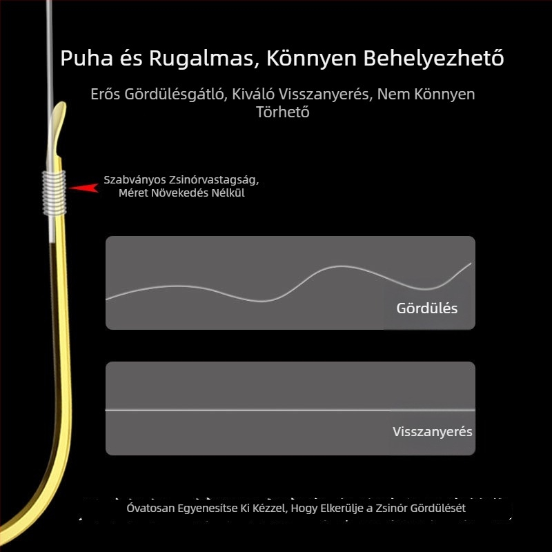 Két horogból álló készlet alárendelt vonalhoz, horogok és felszerelések