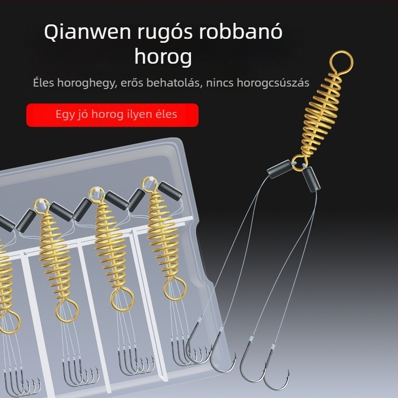 Yuting Qianyou rugózott robbanó horog készlet — anti-tekeredés, anti-akadály a tengeri bottal