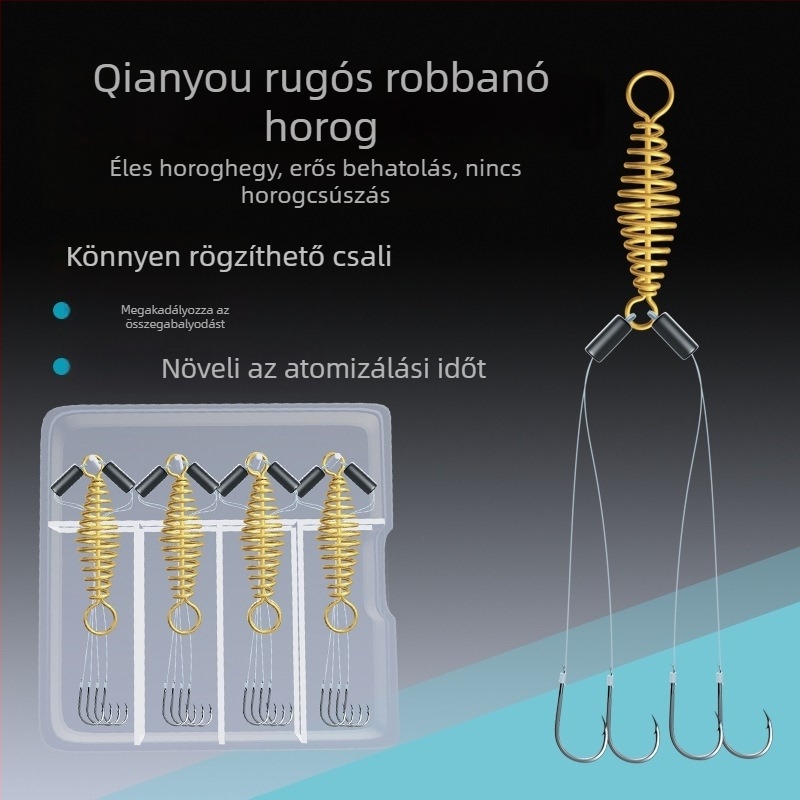 Yuting Qianyou rugózott robbanó horog készlet — anti-tekeredés, anti-akadály a tengeri bottal