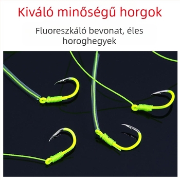 Ezüst amur és nagy amur horgász készlet: horgász ketrec, robbanó horog és Ise-Ni cső világító horog