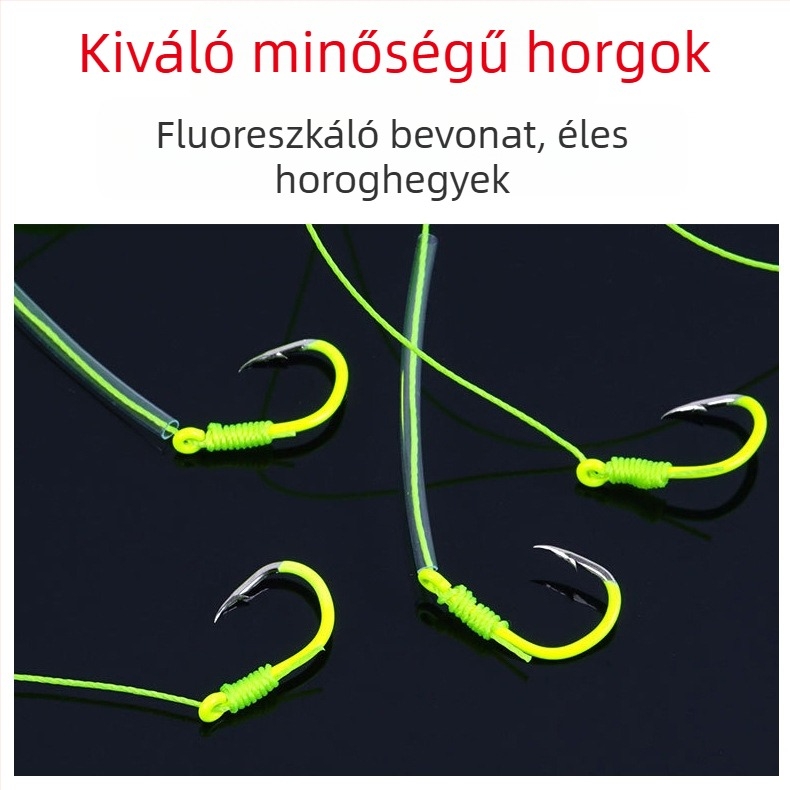 Ezüst amur és nagy amur horgász készlet: horgász ketrec, robbanó horog és Ise-Ni cső világító horog