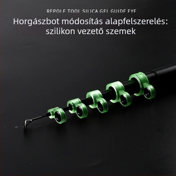 Tengeri horgászbot vezetőgyűrűk hosszú dobásokhoz, DIY módosítási kiegészítő, Mu Huang, Kína