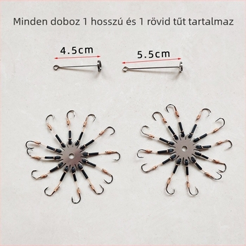 Nyolcszárnyú anti-tekeredéses horgok készlet, csali tészta – vadvízi és tengeri horgászathoz