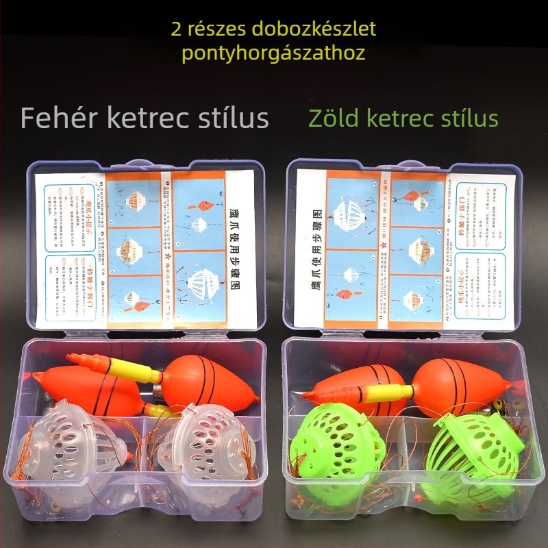 Robbanóhorog halászathoz – 2 darabos készlet, ketrec a csalira