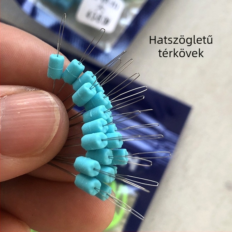 Horgászbot megerősítő készlet csomó nélküli önzáró csatlakozókkal és megerősített szakaszokkal; nejlon kivitel