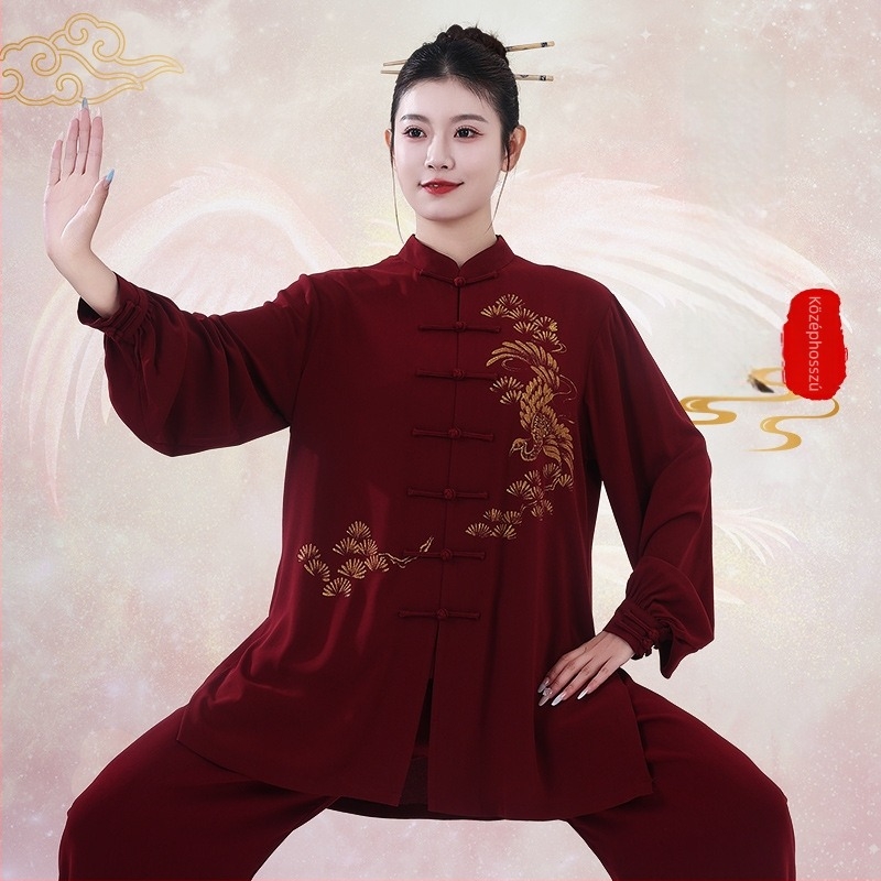 Uniszex Tai Chi ruházat felnőtteknek — Pearl cotton anyag, 92% poliészter, 8% spandex, alkalmas Tai Chi edzésre