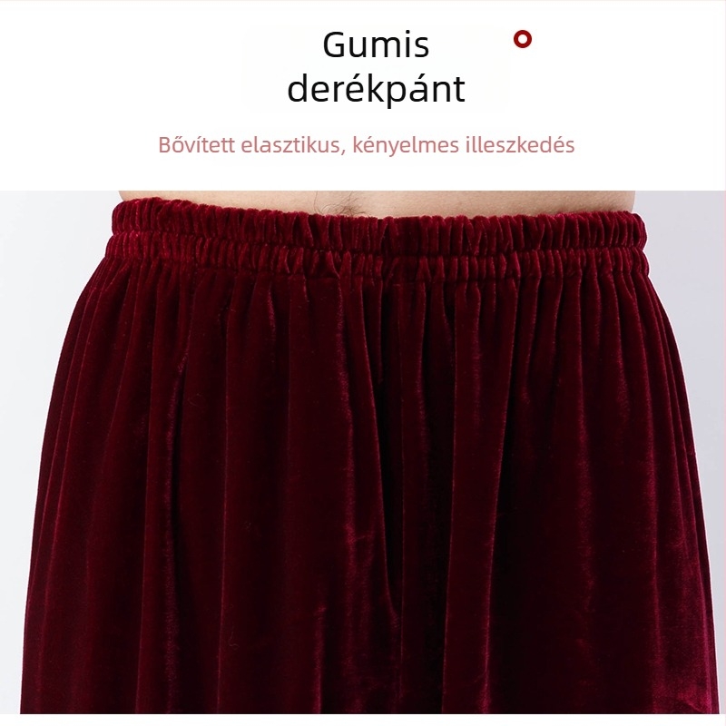 Uniszex Tai Chi nadrág felnőttként, fleece-béléssel, lámpa-stílus, őszi-téli vastagított kivitelben, harcművészetekhez és Tai Chi gyakorlásához