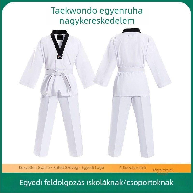 Taekwondo egyenruha kender- és pamut keverékből, 50% pamut, mintaszám 32523005926