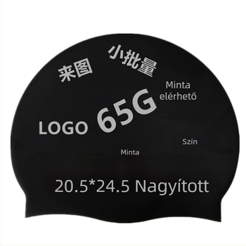 Szilikon úszósapka vízálló fülvédővel, felnőtteknek, uniszex