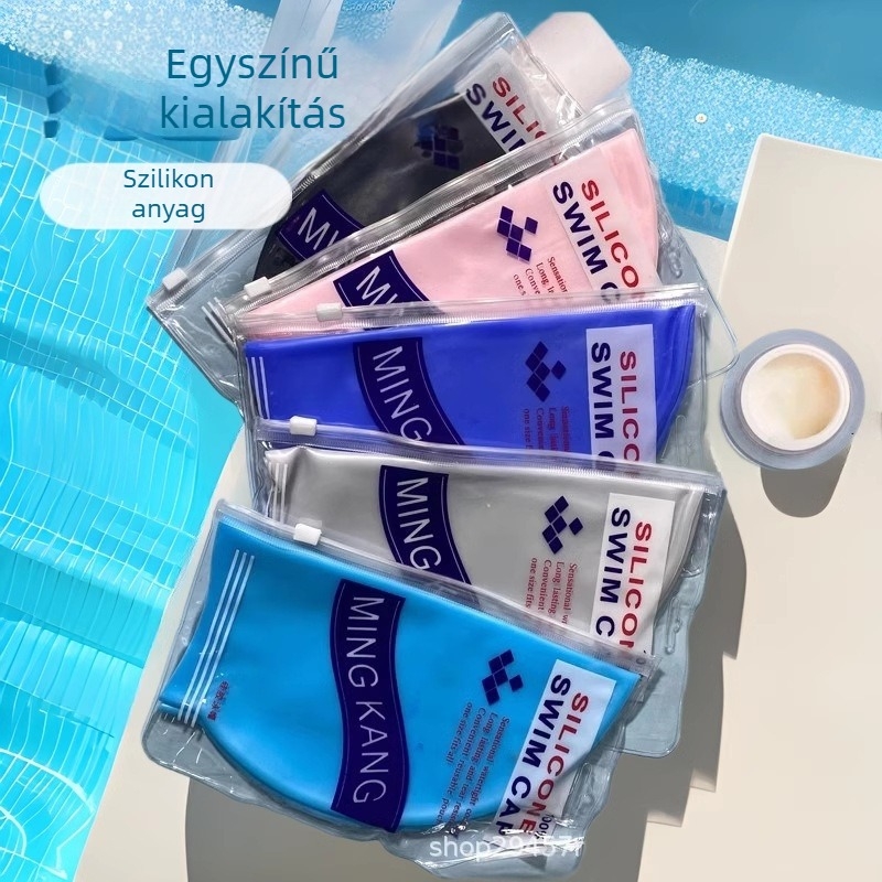 Szilikon úszósapka - Uniszex, egyszerű mintázat, felnőttek