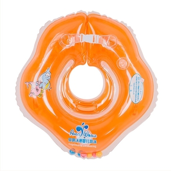 Angel Ward újszülött babát nyakgyűrű integrált gallérral a medencéhez — PVC 0,18, mintázat Cartoon, alkalmas úszáshoz és tartózkodáshoz a vízben