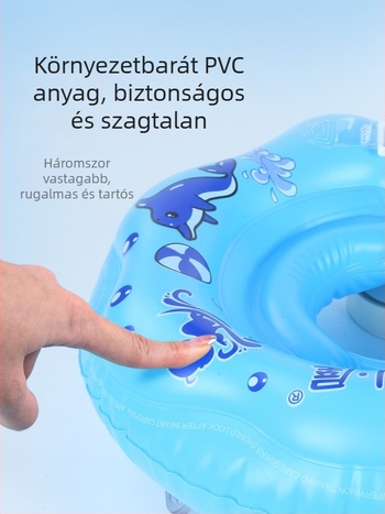 Gyermekeknek szánt úszó gyűrű – környezetbarát PVC, 0.3 cm vastagság, mintás kivitel, alkalmas úszásra és vízben járásra