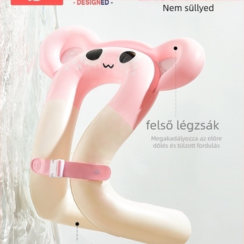 Gyerekeknek szánt úszógyűrű – vastag kivitel, felborulás elleni, dizájn a hónalj alatt, 3 éves kortól, anyag: selyem virág mintázat