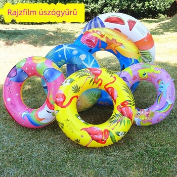 Gyerekeknek való felfújható úszógyűrű, 50–90 cm, egy rétegű, uniszex, rajzfilmsz mintával