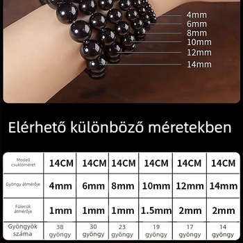 DIY ékszerekhez – szétszórt gyöngyök fekete onixból, polírozott, totem minta, 2025 tavasz