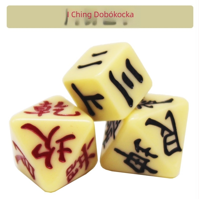 I Ching dobókocka készlet – Zhuge Meihua többoldalú dobókockák, gyanta; Márka: to make money