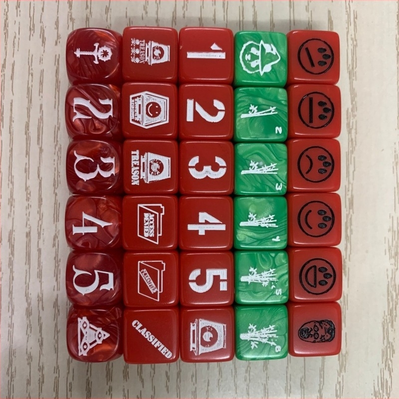 Akril dobókockák, jobb sarok stílus, D4–D12 gravírozás, testreszabható feldolgozás, Foshan eredet