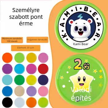 Személyre szabható műanyag pont érme – tanuló játékokhoz, Kilometer Cloud márka, PS anyag, sakk- és kártya szórakoztatására