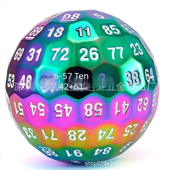 D100 fém dobókocka készlet, 100 darab, Xindarong márka, testreszabható feldolgozás