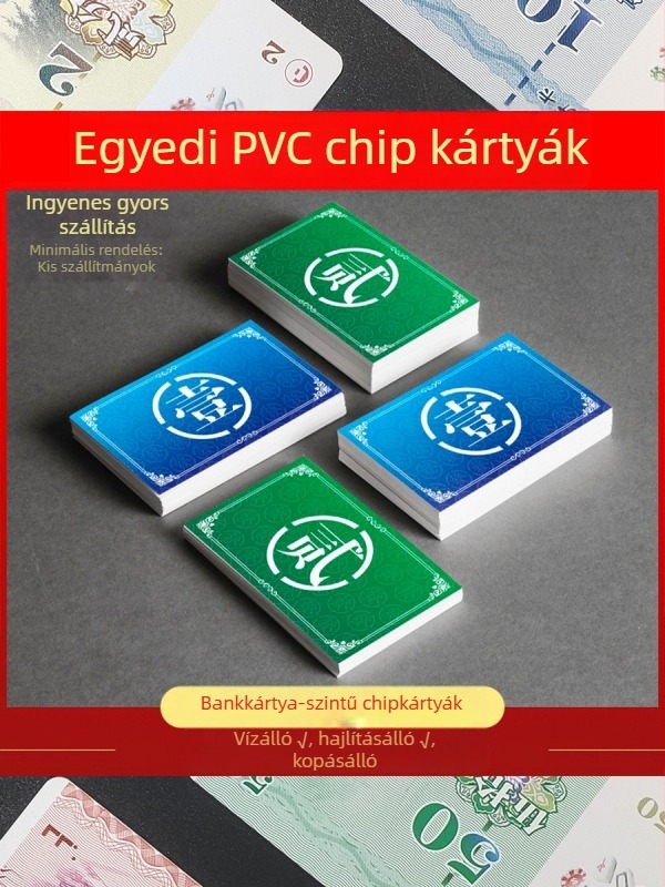 PVC mahjong chipek – Testreszabható, tartós tokenek és pontkártyák; Márka: Ouya Smart Card; Anyag: PVC; Testreszabás: Elérhető; Dobozos kiszerelés: 250 lap