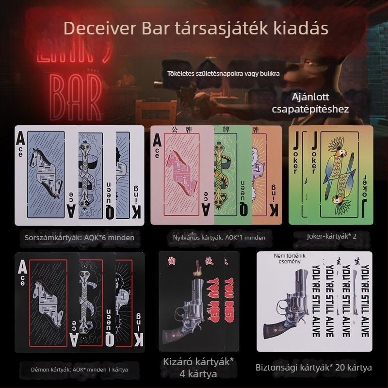 Scoundrel Tavern kártyajáték – többjátékos buli és csapatépítés (14+)