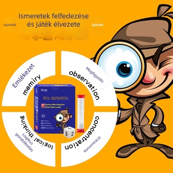 Genius Bean Társasjáték-kártyák: memória, megfigyelés, koncentráció és logikus gondolkodás; anyag: papír; 4–14 éveseknek; csomagolás: doboz