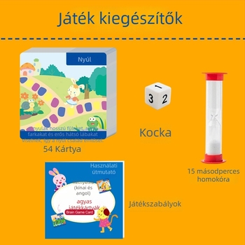 Genius Bean Társasjáték-kártyák: memória, megfigyelés, koncentráció és logikus gondolkodás; anyag: papír; 4–14 éveseknek; csomagolás: doboz