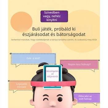 Társasjáték-kártyák — szórakozás, rejtvény; Anyag: Papír; Csomagolás: Színes doboz; Alkalmas 7–14 éveseknek