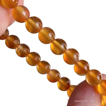 Kör alakú achát gyöngyök DIY karkötőkhöz