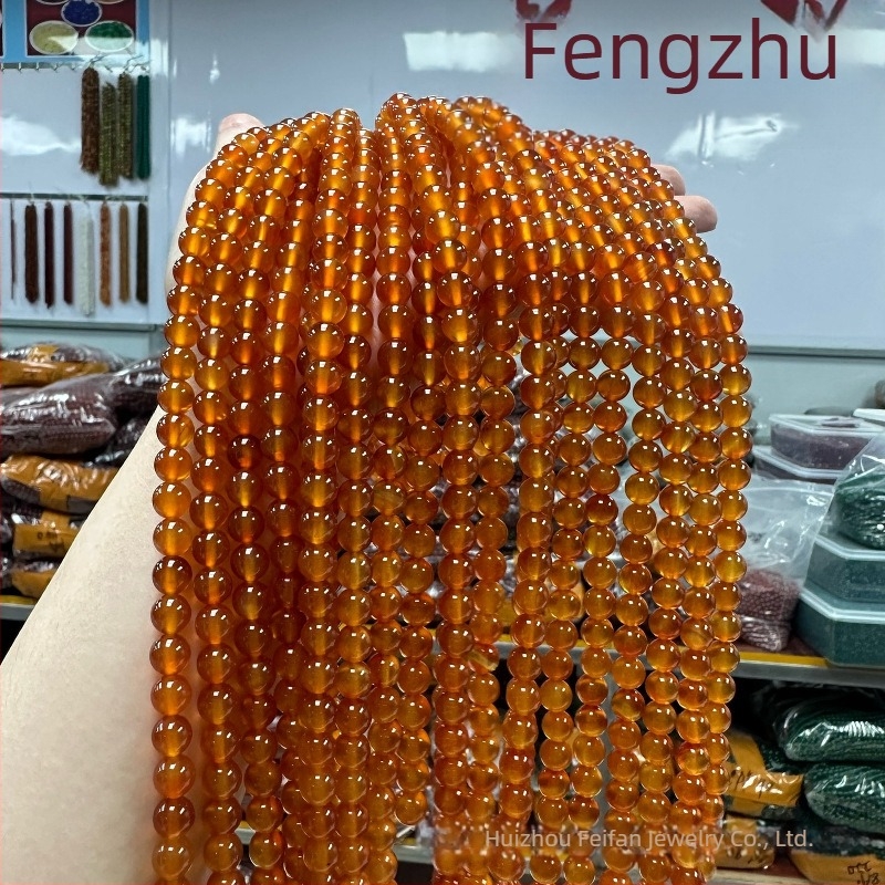 Kör alakú achát gyöngyök DIY karkötőkhöz