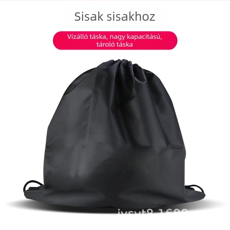 Motorkerékpár sisak zsák, poliészter, hátizsák-stílus, esővédő nélkül