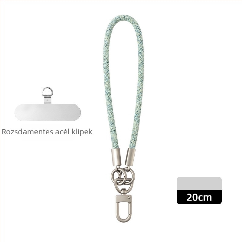 Telefonnyakpánt crossbody – 7 mm vastag poliészter, fém csattal, uniszex, logó nyomtatás elérhető
