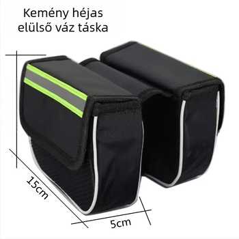 Hegyi kerékpár első felső cső táska, kanvas anyag, belső bélés, márka YX