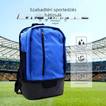 Futballhoz tervezett sport hátizsák, vízálló Oxford anyag, lélegző, bővíthető kapacitás