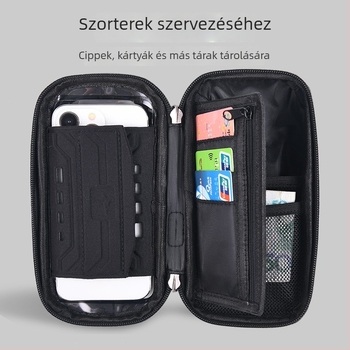 Vízálló kerékpár táska, poliészter, 0.8L, modell C1102, tárolás