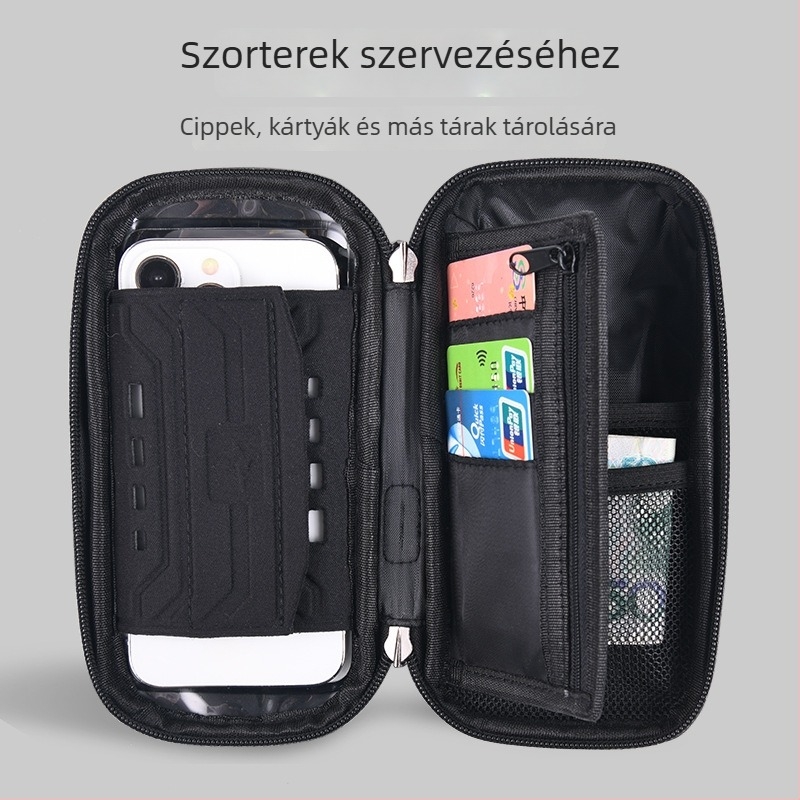 Vízálló kerékpár táska, poliészter, 0.8L, modell C1102, tárolás