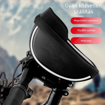 Kerékpár előtáska érintőképernyővel, vízálló, levehető – Cortex anyag