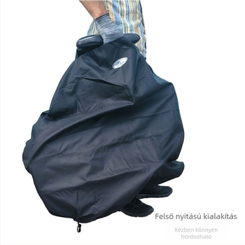 Összehajtható kerékpár porvédő burkolat és tároló táska, textil