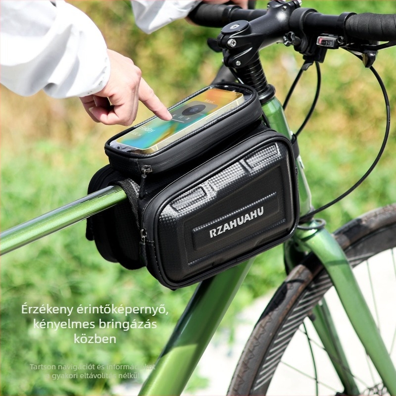 Kerékpárváz táska, kemény héj, vízálló, 1.2 L, modell YA658, béléssel