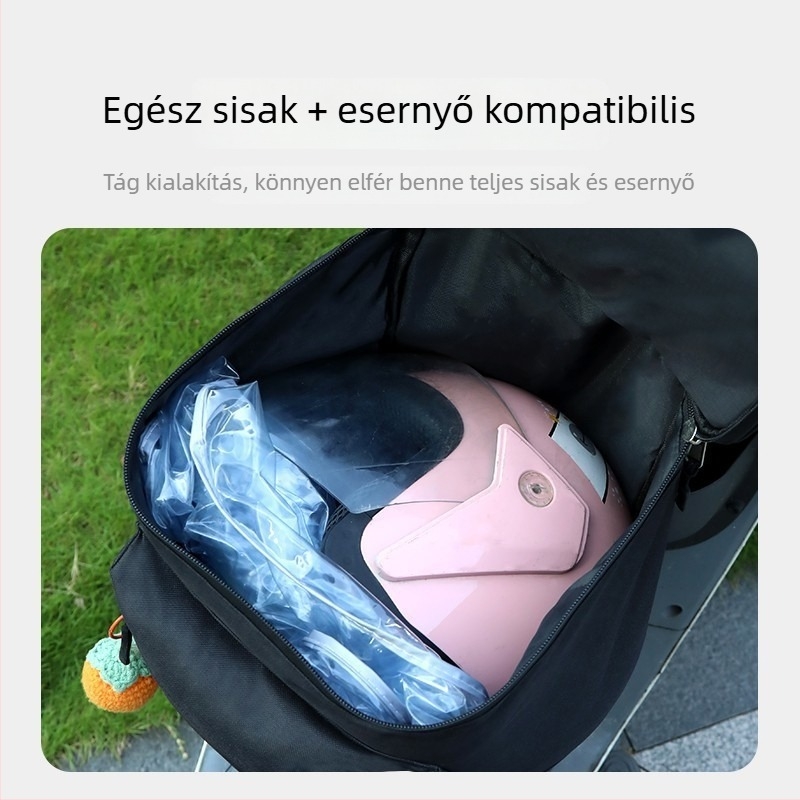 Hátsó tárolótáska elektromos motorkerékpárhoz – kerékpártáska, bélés nélkül, Márka: Egyéb, Kategória: kerékpártáska