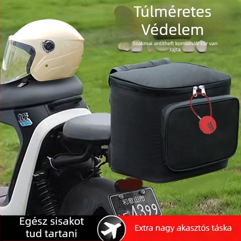 Hátsó tárolótáska elektromos motorkerékpárhoz – kerékpártáska, bélés nélkül, Márka: Egyéb, Kategória: kerékpártáska