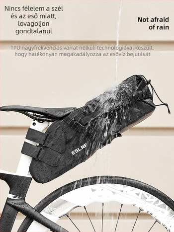 ESLNF Hátsó biciklitáska, vízálló, nagy kapacitású nyereg-táska kerékpárokhoz, MTB és országúti