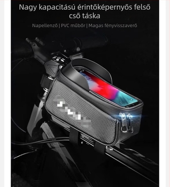 Kerékpár első váztáska - Szintetikus bőr, Kis tárgyak tárolására