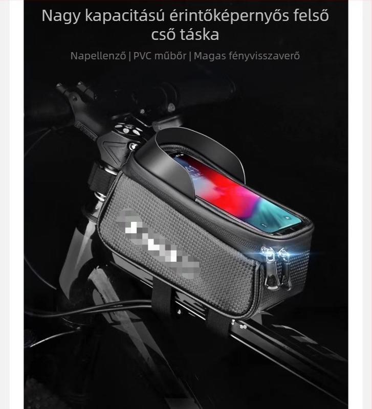 Kerékpár első váztáska - Szintetikus bőr, Kis tárgyak tárolására