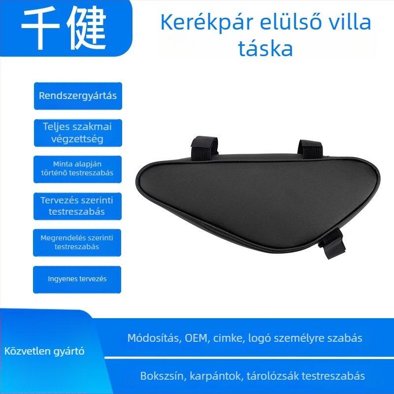 Testreszabott neopren kerékpár háromszög táska a első vázkerethez – esővédő, tárolás, testreszabott kapacitás, testreszabott modell, belső bélés nélkül, termékkód QJ-2-007