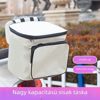 Hátsó tároló táska elektromos kerékpárhoz – 8 L, vízálló Oxford anyagból, modell GQ-2233, belső bélés