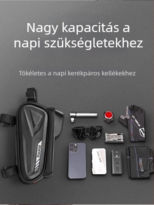 Elülső keret táska mountain bike-hez, EVA anyag, 3L kapacitás, Modell 051, vízálló, béléses