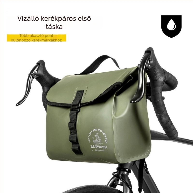 Kerékpártáska – vízálló PVC, 9L kapacitás, 1636 modell, Aiying márka, több rögzítési mód