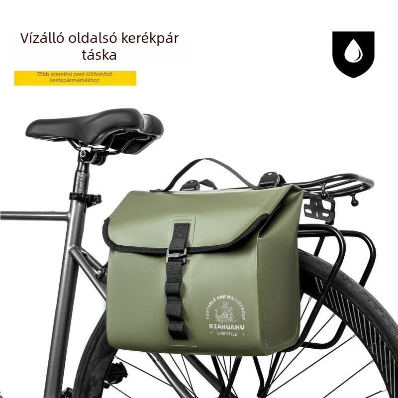 Kerékpártáska – vízálló PVC, 9L kapacitás, 1636 modell, Aiying márka, több rögzítési mód